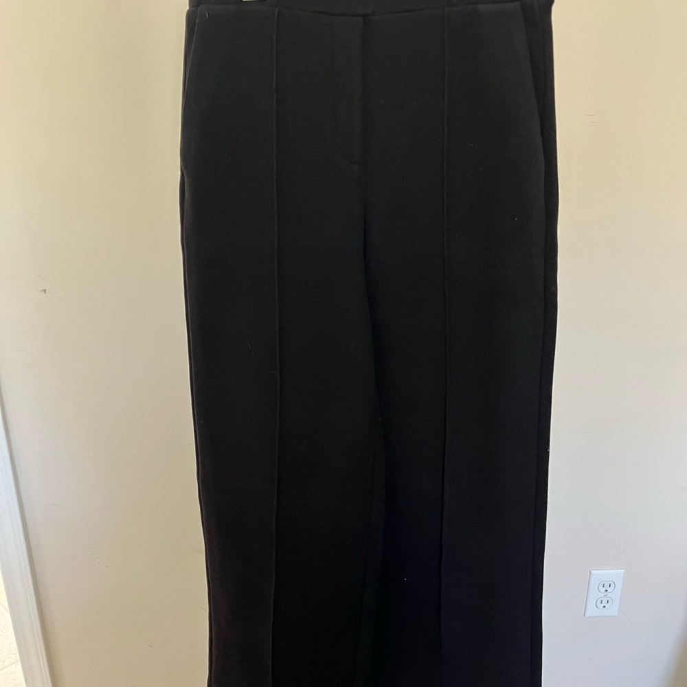 OGL Black Fuzz Luxe Pants Wide Leg